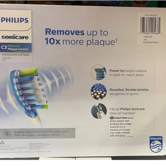 Philips SONICARE C3 plaque Control premium brush Heads - Picture 3 of 13